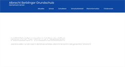 Desktop Screenshot of albrecht-berblinger-grundschule.de